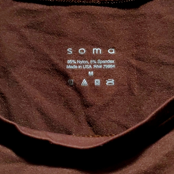 Soma Tops - Soma Dark Brown Tank Top